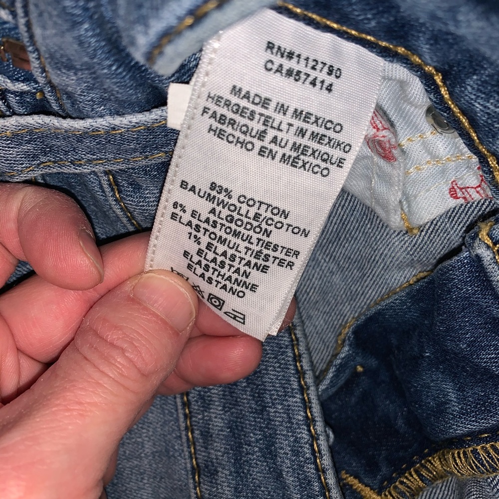 True Religion Size Zip Jeans, EUC Size 27 wore 1ce - Picture 8 of 8